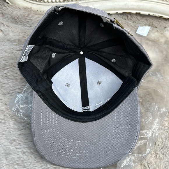 Tesla | Gray with White Embroidered Letters Hat with adjustable Strap - Picture 4 of 5